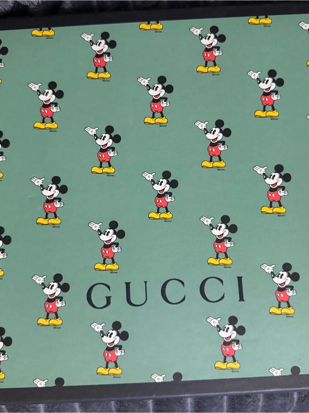 NWT Gucci x Disney Mickey Mouse Allover Print Scarf